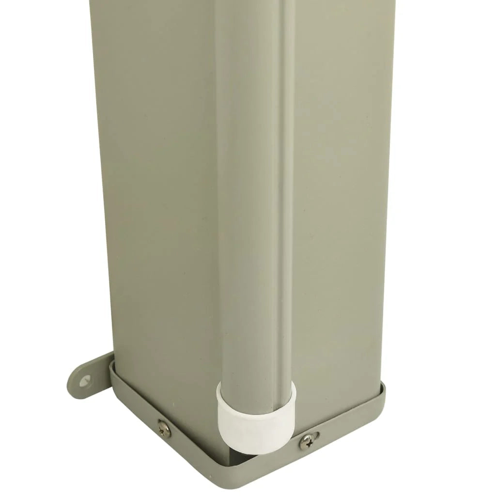 Tenda da sole laterale retrattile/schermo protettivo per patio giardino terrazza balcone 180 x 600 cm nero 02_0007346