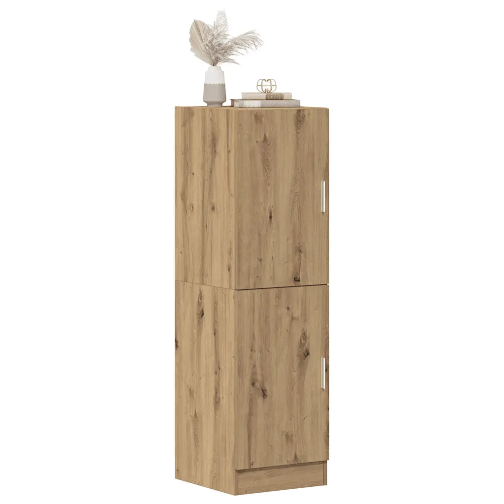 Armadietto Cucina-Mobiletto da Cucina Rovere Artigianale 38x41,5x131,5 cm in Legno