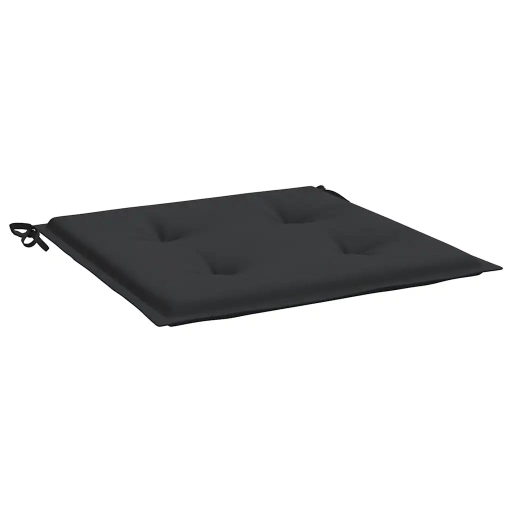 Cuscini per Sedia 4 pz Neri 50x50x4 cm in Tessuto Oxford