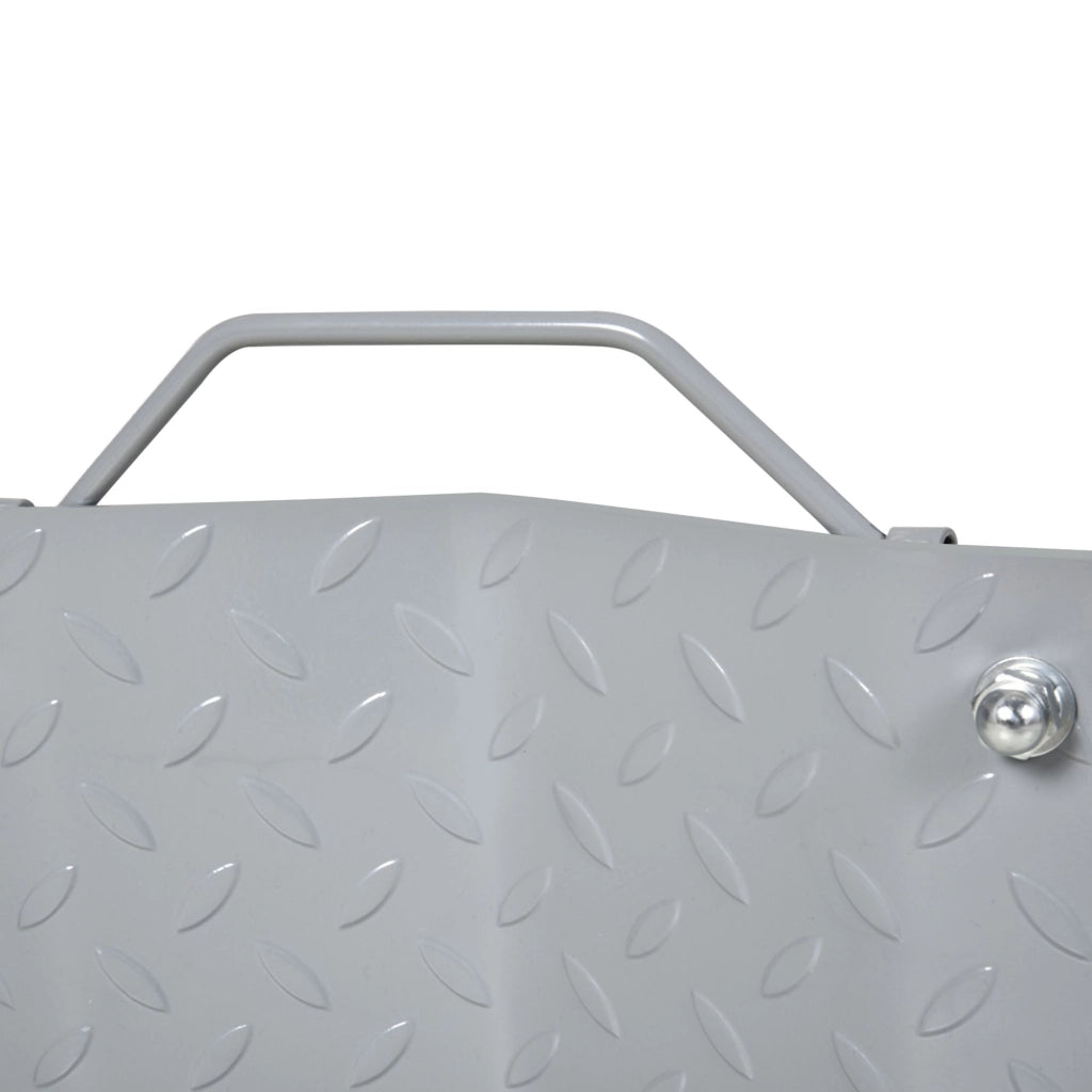 Carrello di sollevamento, 2 pezzi, ausilio per il cambio gomme, cric per auto con 4 ruote, grigio, 40,5x30x13,5 cm, per auto e officina