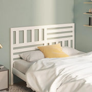 Testiera per Letto-Testata-Testiera Decorativa Bianca 146x4x100cm in Legno Massello di Pino 212771