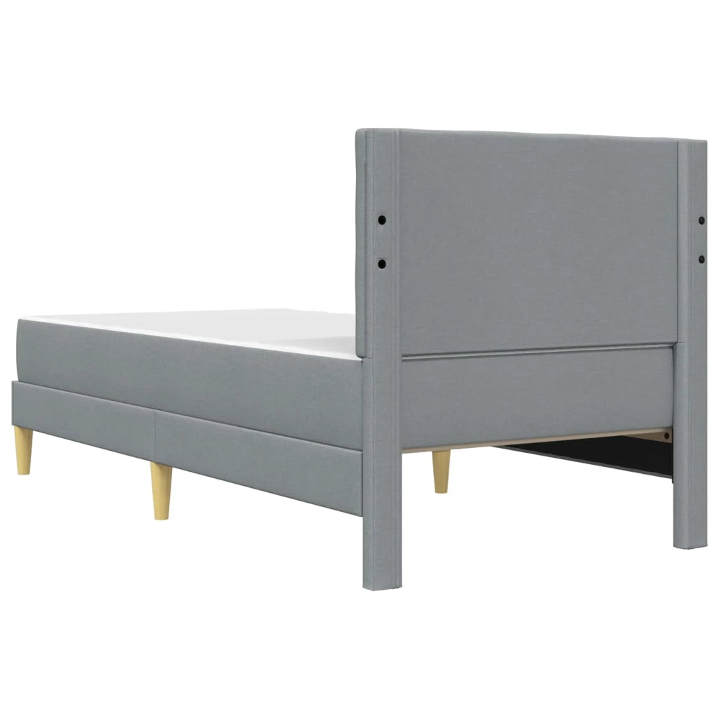 Struttura letto con materasso Grigio chiaro 80 x 200 cm Tessuto 3415078