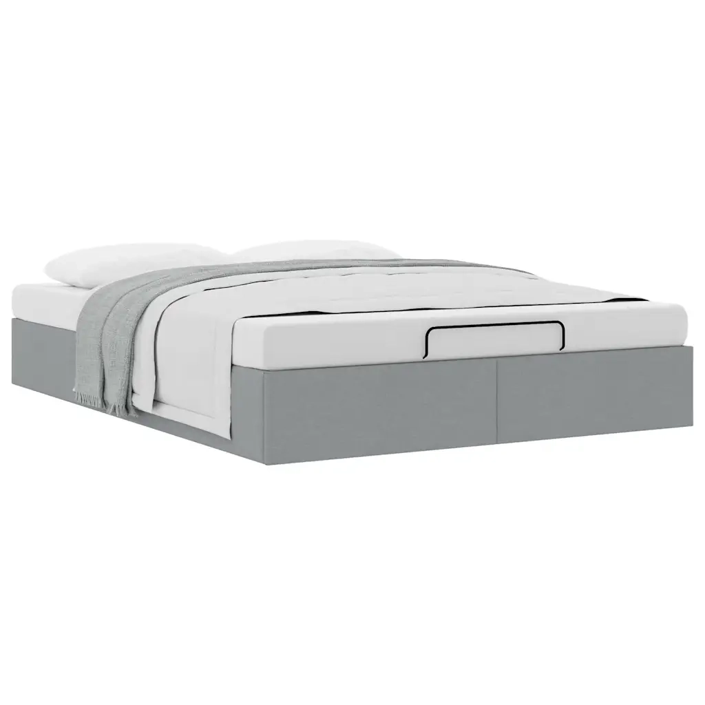 Struttura Letto Pouf senza Materasso 140x190 cm in Tessuto 3310875