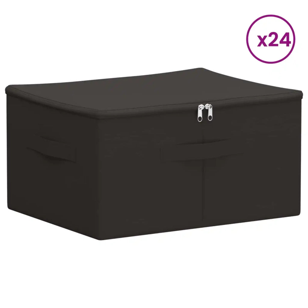 Scatola di Stoccaggio 24 pz Tessuto non tessuto 43 x 34 x 23 cm 42024579
