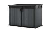 Armadio Porta Attrezzi o Bidoni Differenziata 2 Ante e Coperchio Keter Cortina Mega 190,5x109,3x132,5 cm in Evotech+