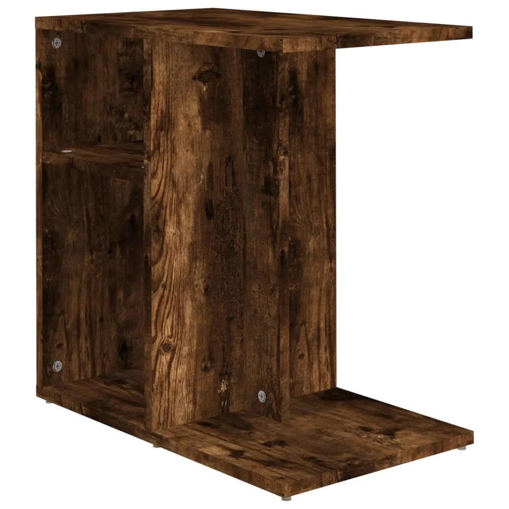 Tavolino da Salotto-Tavolino da soggiorno-Tavolo Rovere Fumo 50x30x50cm Legno Multistrato