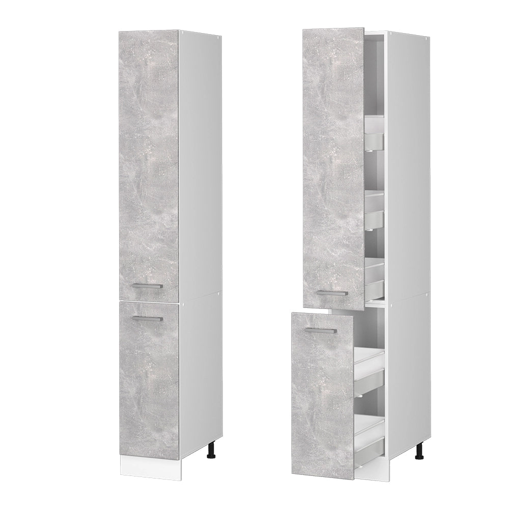 Armadio da farmacia R-Line Calcestruzzo/Bianco 30 cm Vicco