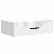 Tavolino da Parete Laterale Bianco 59 x 34,5 x 17 cm 898995