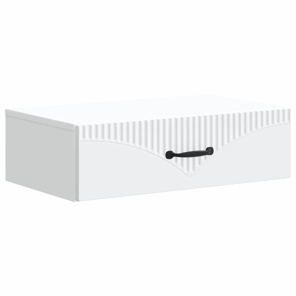 Tavolino da Parete Laterale Bianco 59 x 34,5 x 17 cm 898995