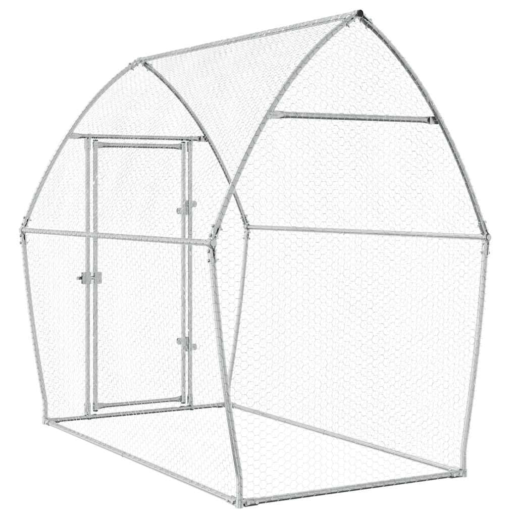 Pollaio Silver 200 x 105 x 182 cm acciaio zincato Silver 02_0041667