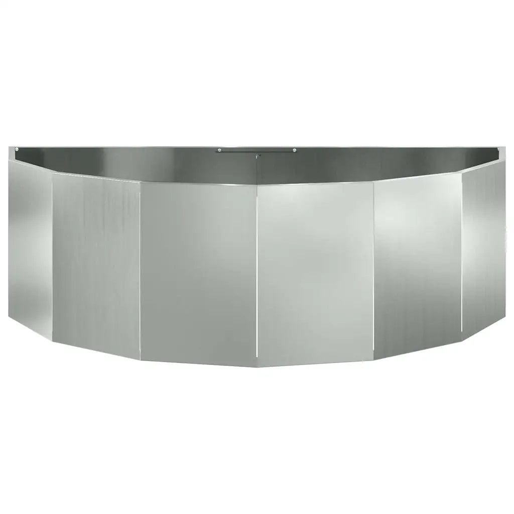 Fioriera | Cassetta per fiori | Vaso Argento 120 x 60 x 35 cm Acciaio zincato