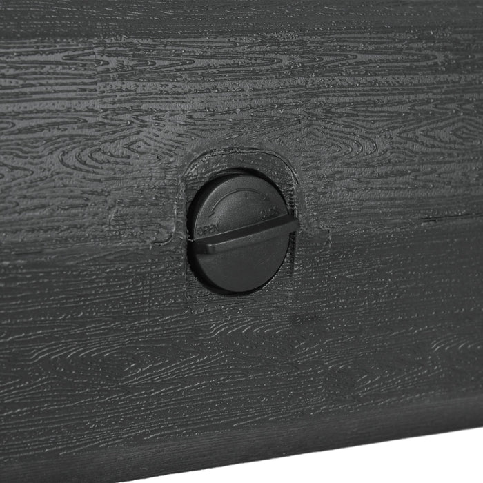 Base per Ombrellone da Giardino 3.5 m con Maniglie 49x49x36,5 cm in HDPE e Acciaio Nero