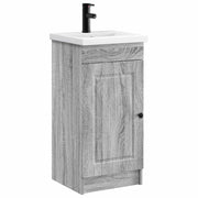 Mobile da bagno con Lavabo | Armadio Lavabo Sonoma grigio 42 x 40 x 84,5 cm