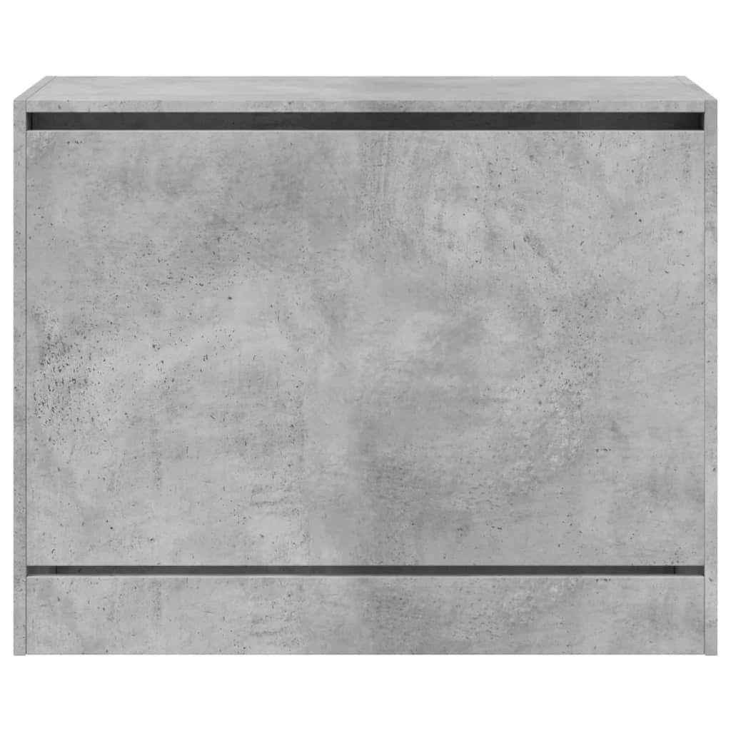 Scarpiera mobiletto portascarpe mobile per ingresso/corridoio/soggiorno 80 x 34 x 63 cm legno ingegnerizzato grigio 02_0021852