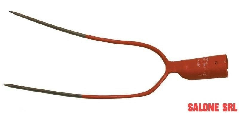 FORCA DA FIENO A 2 DENTI MODELLO AUSTRIA IN ACCIAIO FORGIATO