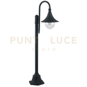PALETTO PAVIA NERO 1 LUCE ATTACCO E27 IP44 51X130CM IN ALLUMINIO