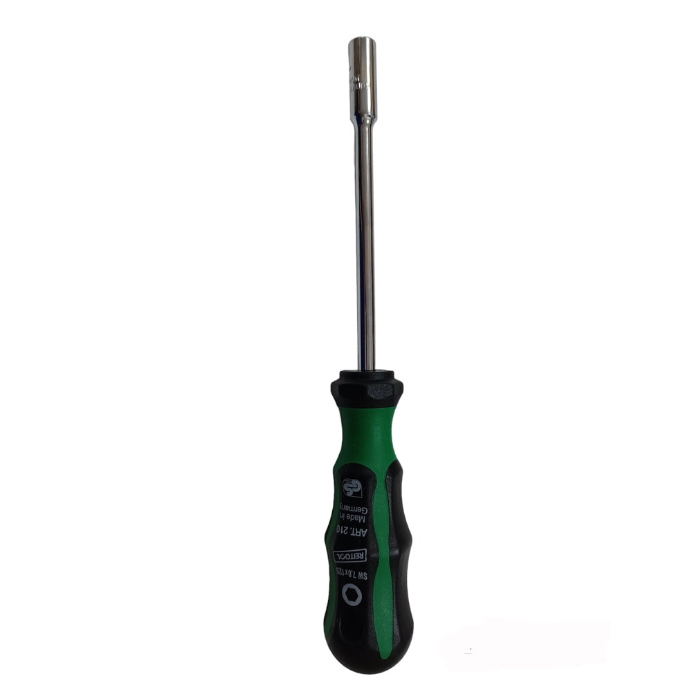 CACCIAVITE CHIAVE A BUSSOLA ESAGONALE Cr-V 7x125mm REITOOL 210.07