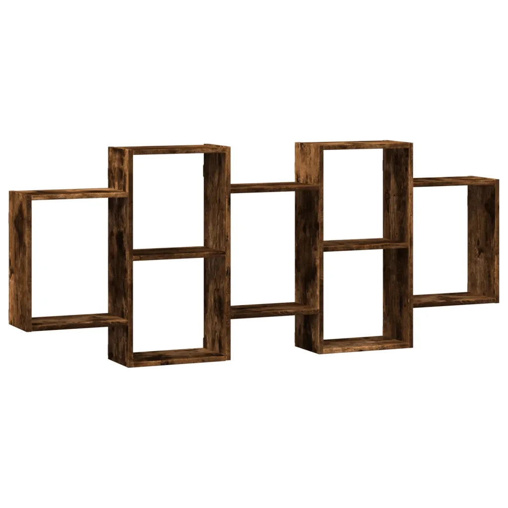 Mensola a Muro Rovere Fumo 159x18x65 cm in Truciolato 853213