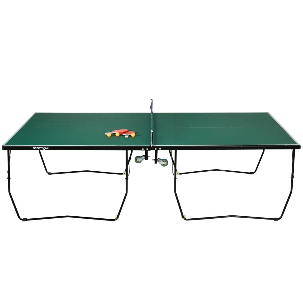 Tavolo da ping pong pieghevole ¨C zephmum ¨C verde, 274x152.5x76 cm