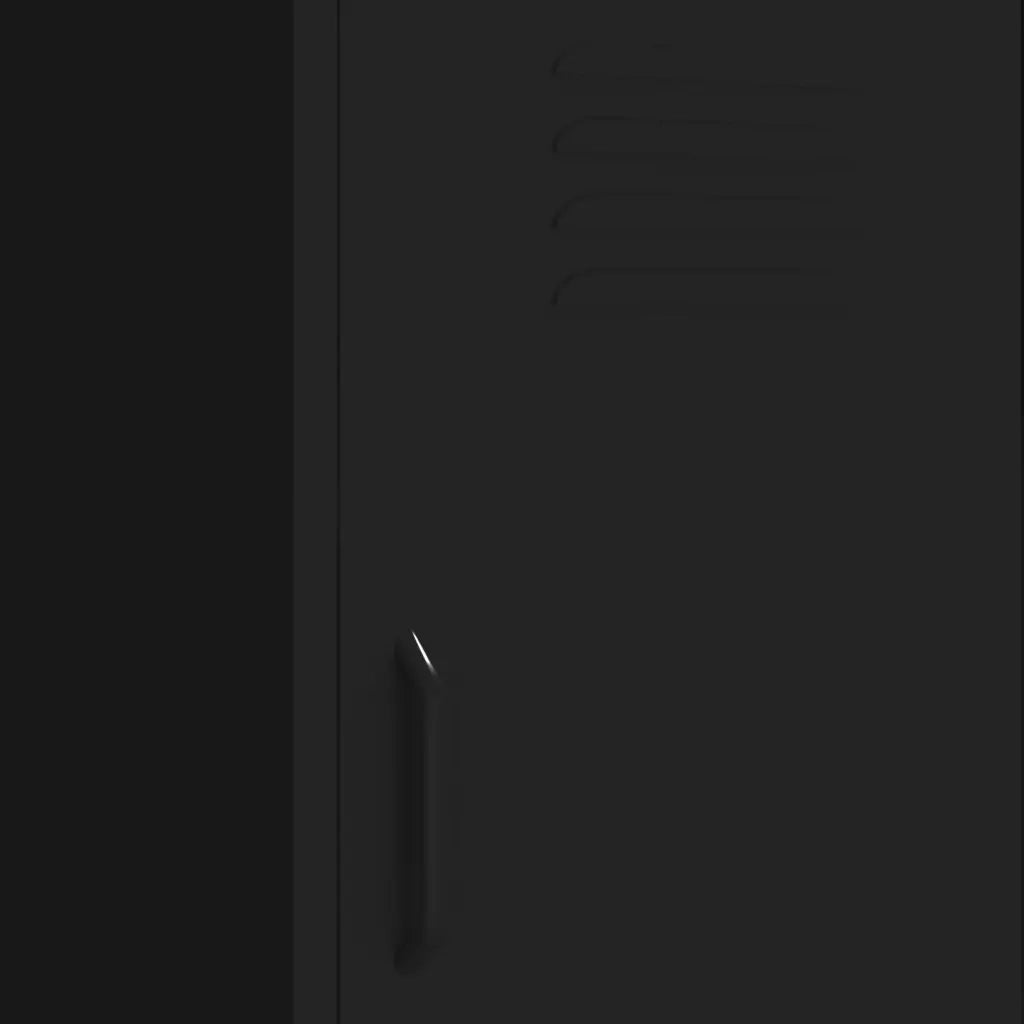 Armadietto Nero 42,5x35x101,5 cm in Acciaio 336196