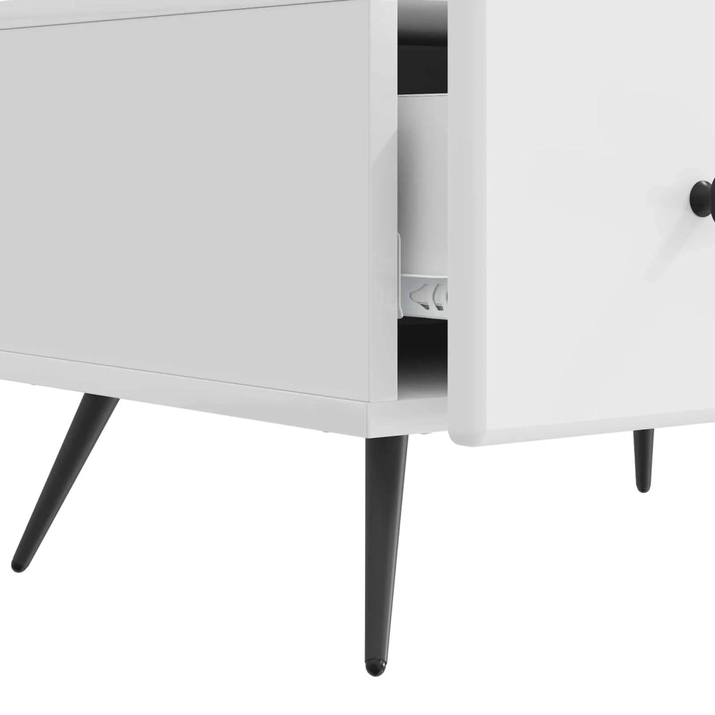 Mobile TV Bianco Lucido 147 x 34,5 x 30 cm Legno ingegnerizzato 895629