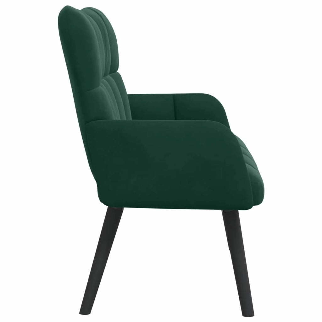 Sofa a Due Posti Verde Scuro 115 x 61 x 87 cm Velluto 42028942
