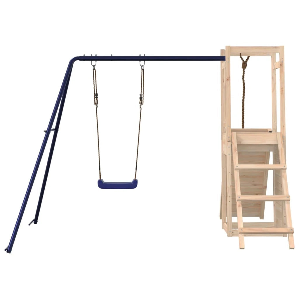 Parco giochi per esterni strutture per arrampicata robusti giochi da giardino 232 x 184 x 169 cm legno massiccio di pino 02_0004901
