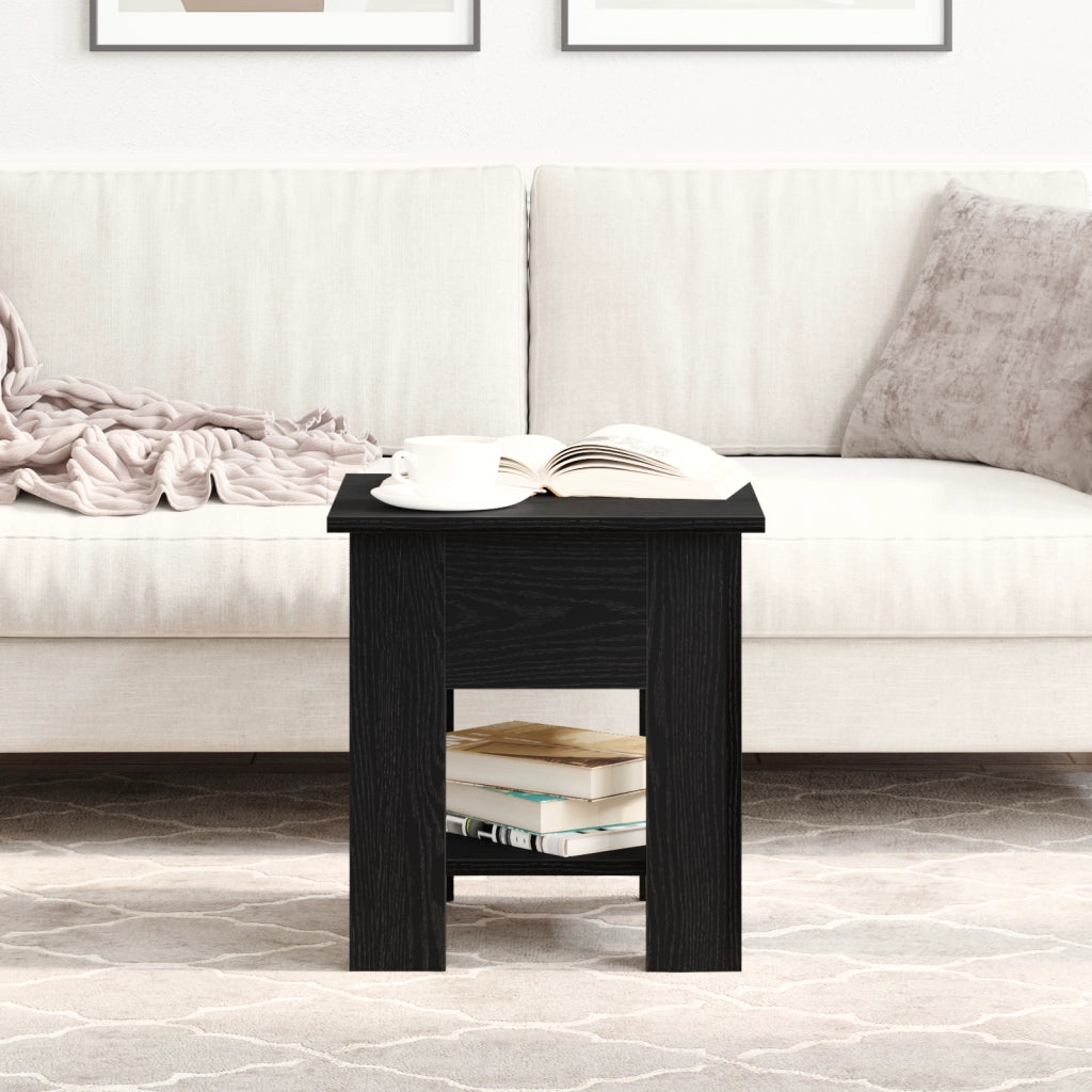 Tavolino da caffÃ¨ Nero Rovere 40x40x42 cm Legno ingegnerizzato