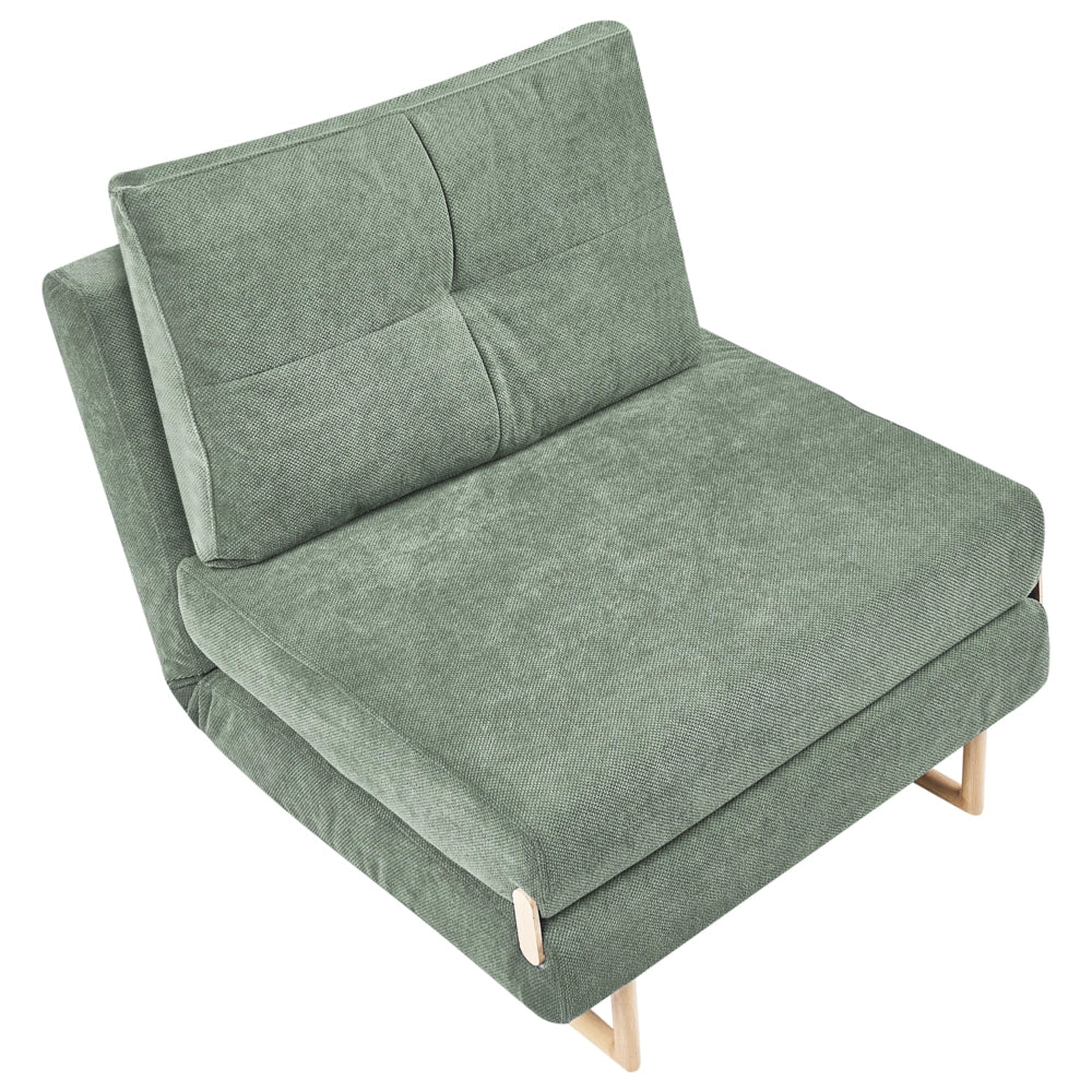 Divano letto singolo per 1 persona Pieghevole verde chiaro pieghevole camera ospiti