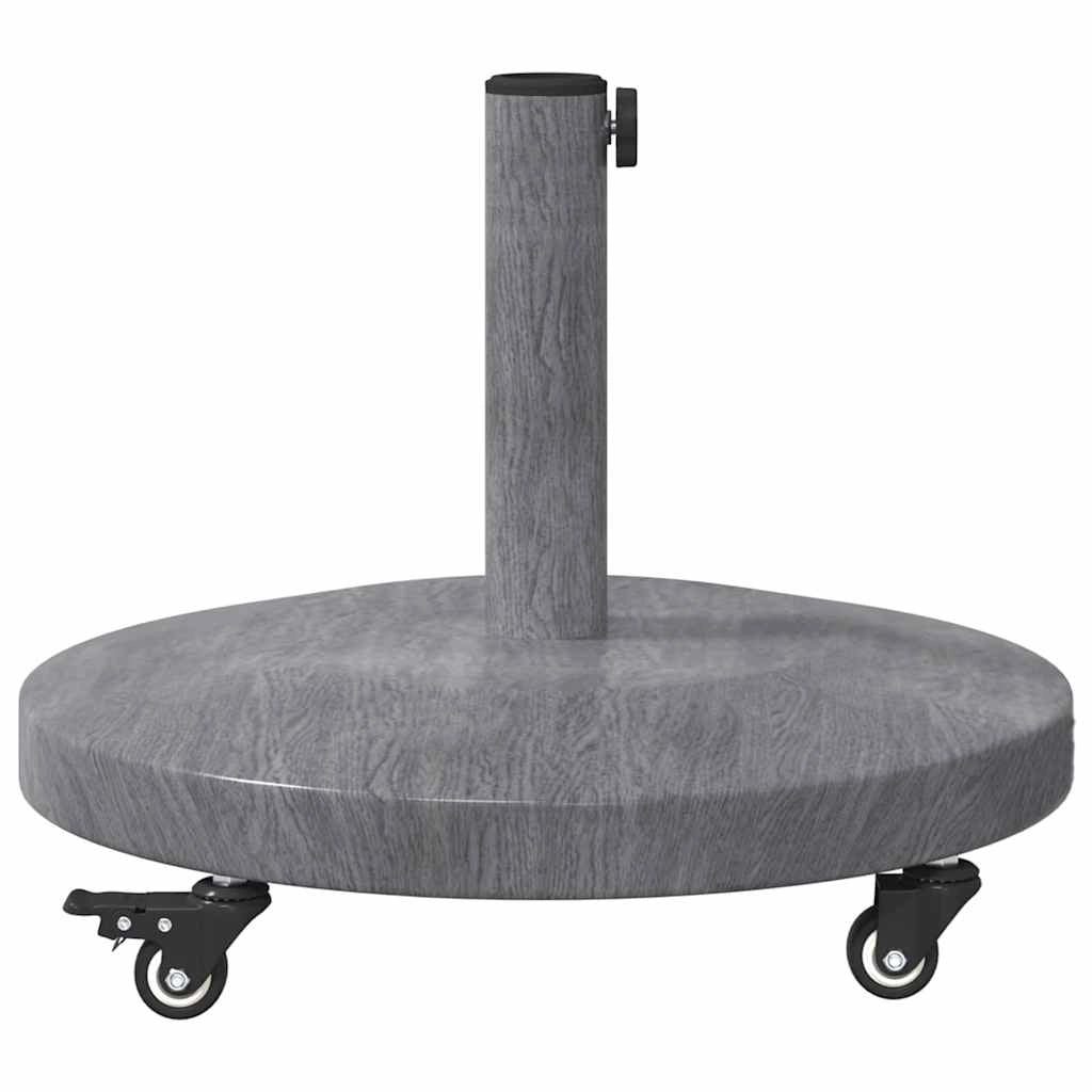 Base per ombrellone rettangolare moderna 48 x 48 x 32 cm elegante acciaio grigio scuro per uso esterno 02_0058939