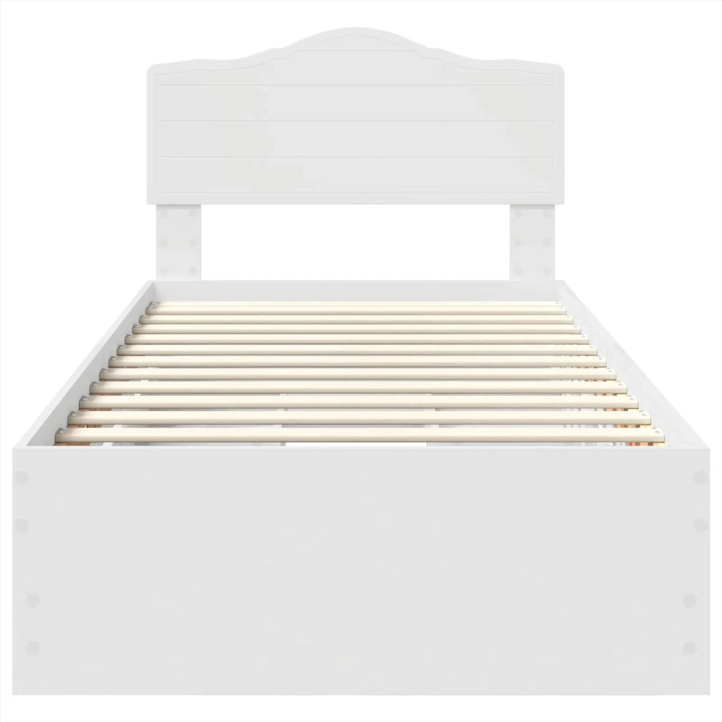 Struttura del letto Bianco 100 x 200 cm Legno Ingegnerizzato