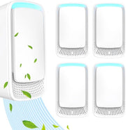Luminare a Ioni Negativi - Tecnologia di Ioni Negativi, Funzionamento Silenzioso per Uso Domestico, Luminare a Ioni Negativi per Camera da Letto, Ufficio, Zona Animale, Bagno, Bianco - 4 Pack