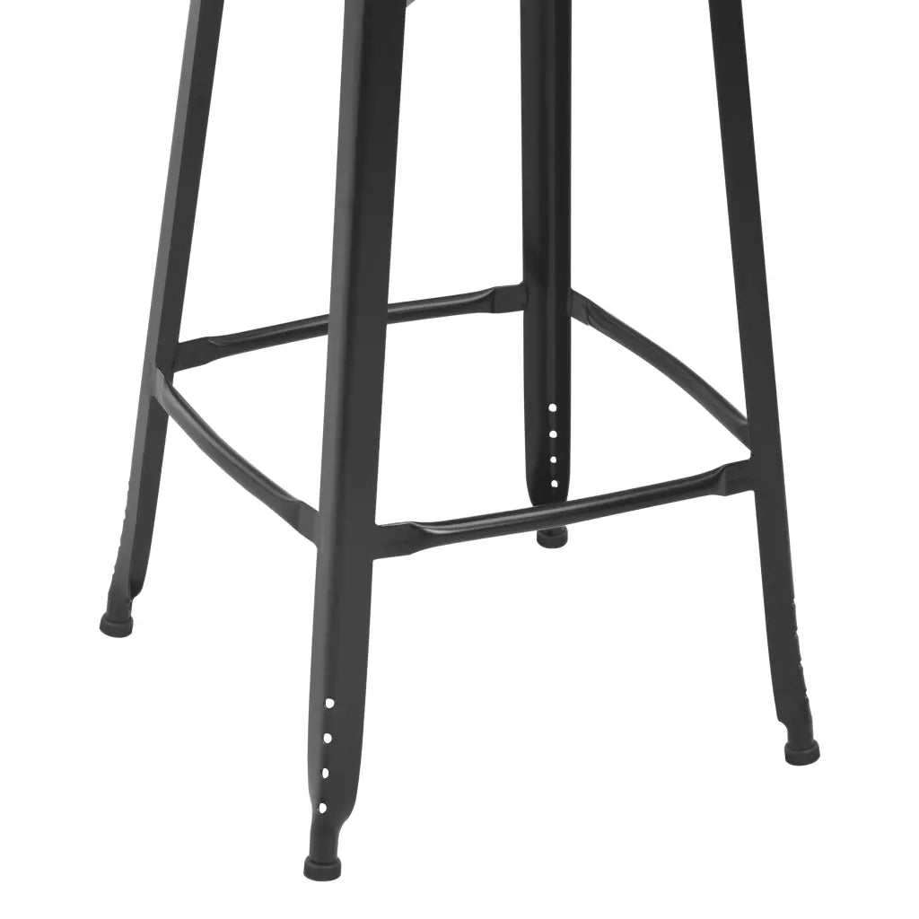 Sgabelli da Bar 4 pz Neri in Acciaio cod mxl 58138