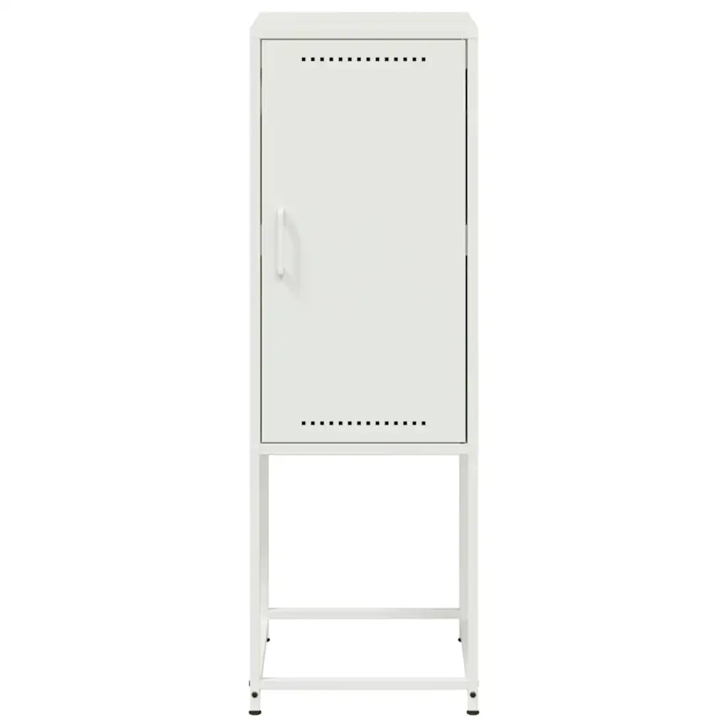 Credenza-Buffet-Armadio da cucina Bianca 36x39x107 cm in Acciaio