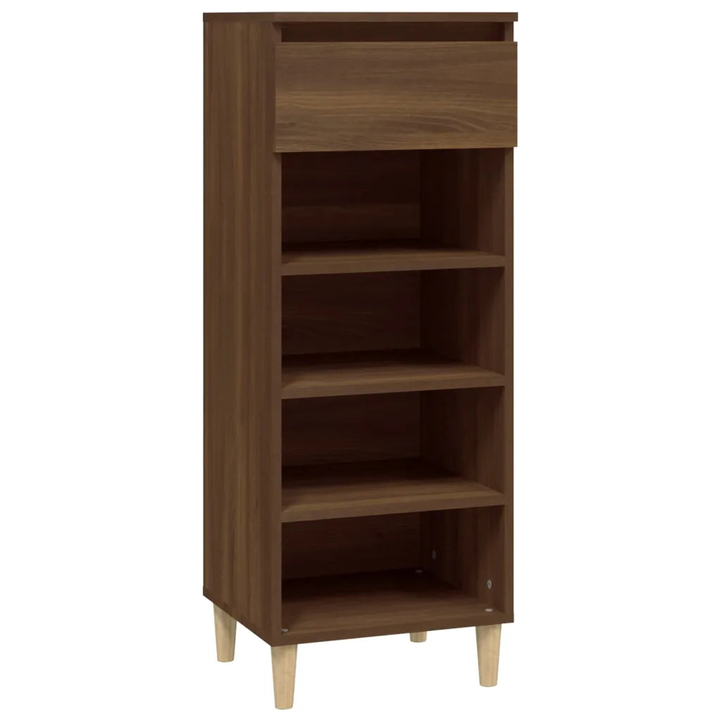 Scarpiera Rovere Marrone 40x36x105 cm in Legno Multistrato 819779