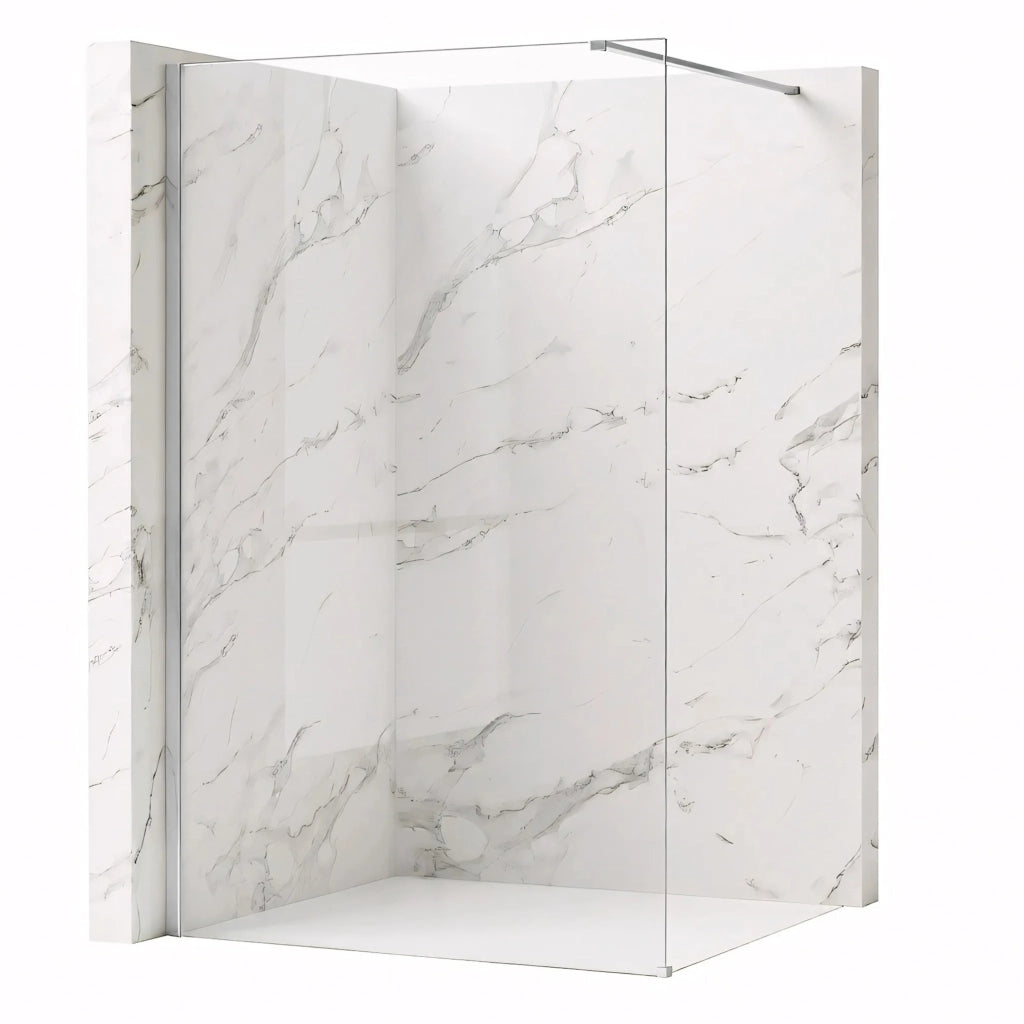 Parete Doccia Rea Flexi Transparent / Chrome 90
