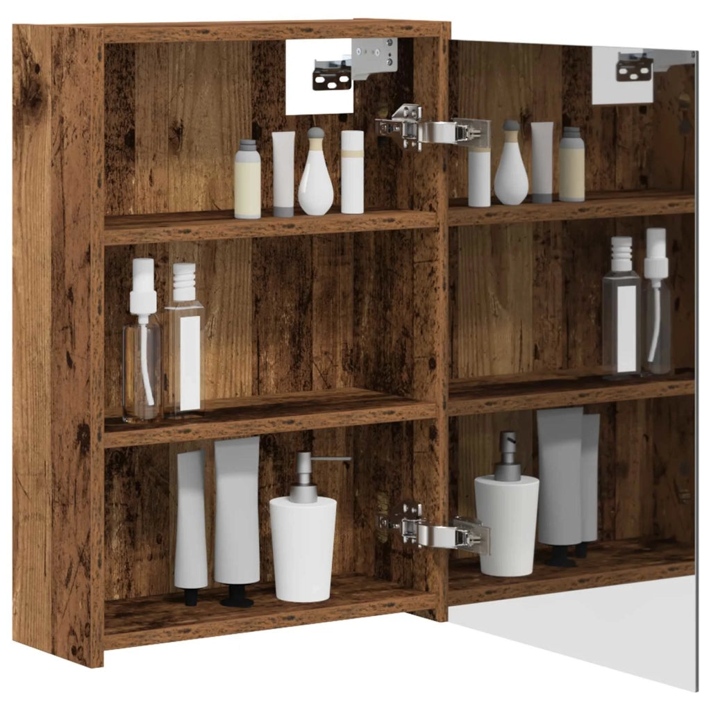 Mobiletto per specchio da bagno Legno vecchio 43 x 16 x 62.5 cm 889141