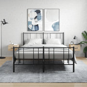 Comodini a Muro 2 pz-Set di 2 Tavolino da notte Rovere Sonoma 35x35x20 cm 839631
