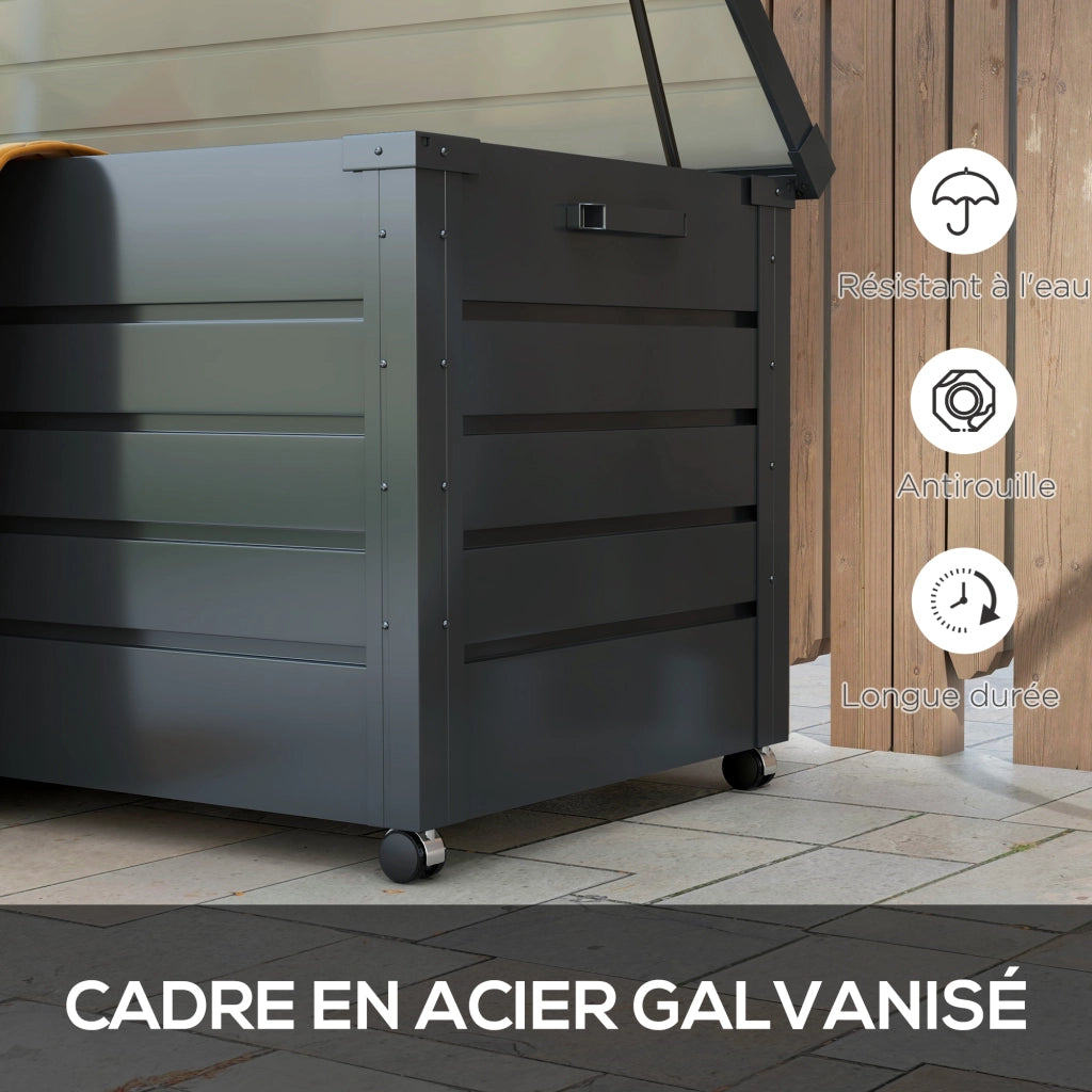 Coffre da esterno 311L ¨C zephmum ¨C grigio acciaio 120x62x66 cm
