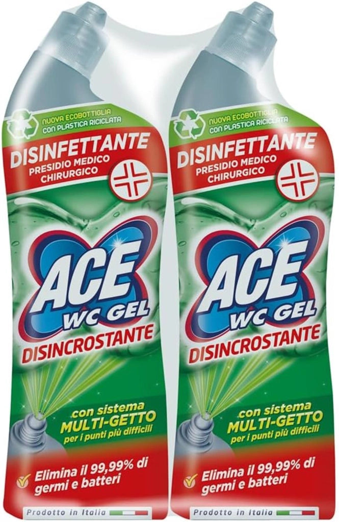 ACE WC GEL SET 2 PZ  + SCARICO DISINCROSTANTE IN FORMATO DA  700 ML L'UNO