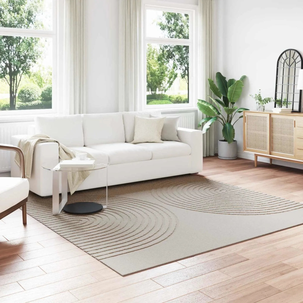 Tappeti per area Quadrato GALATI Crema 240 x 240 cm Poliestere 42022800