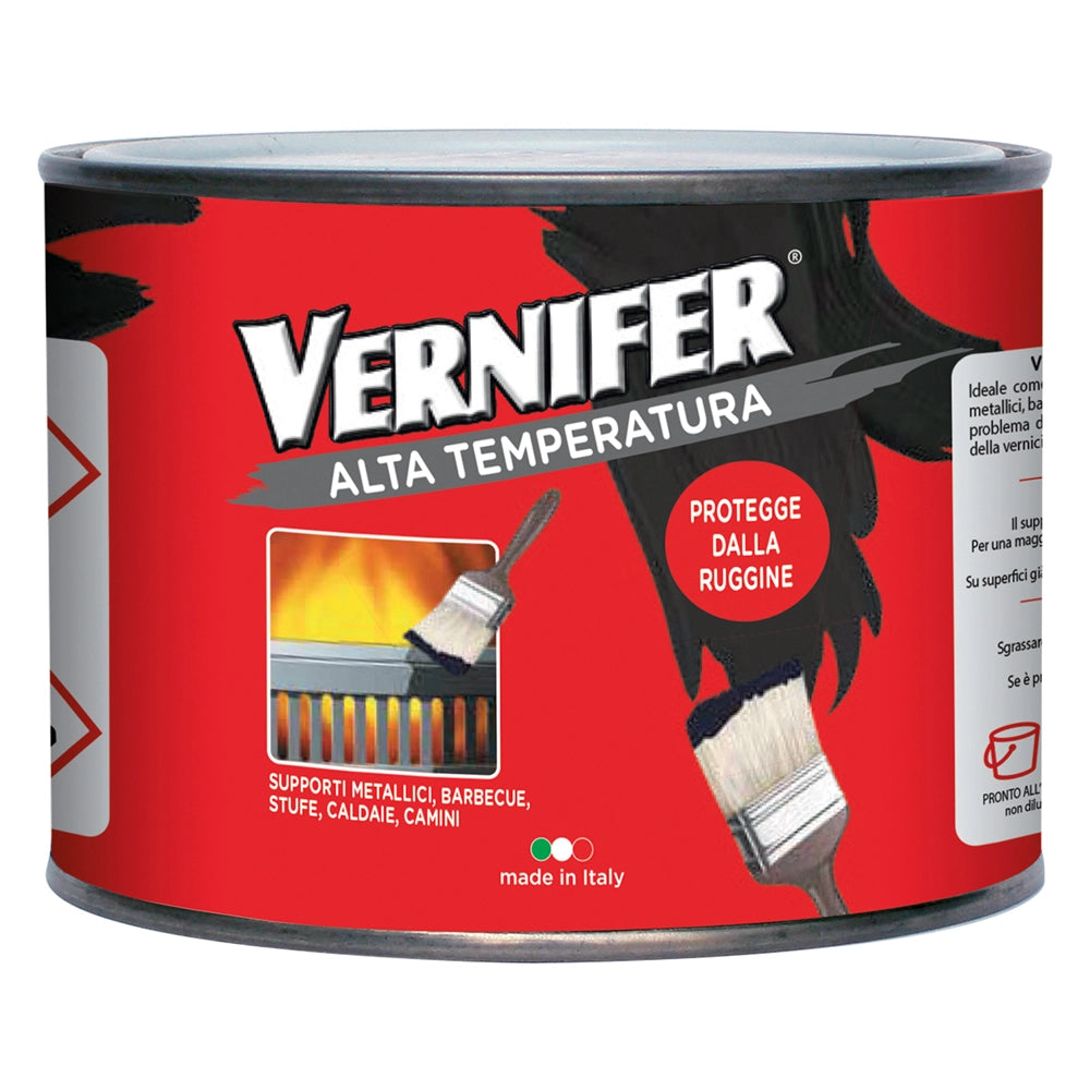 SMALTO ALTA TEMPERATURA ml. 500 - nero satinato (4765)  - AREXONS