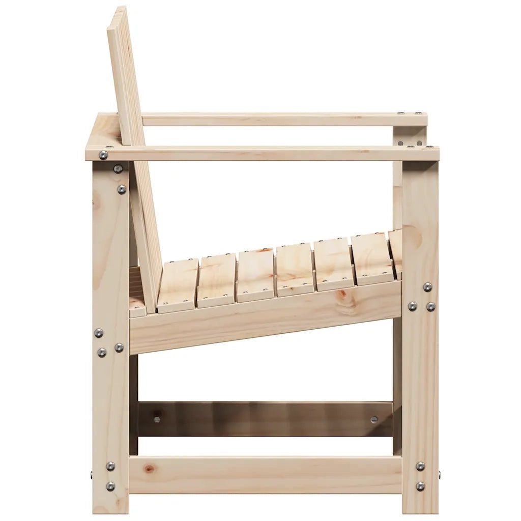 Set Salotto da Giardino 3 pz in Legno Massello di Pino 832630