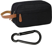Zak di toilette impermeabile - Portatile con cinghia di carabinieri - Grande capacità - Tela di oxford - 25x15x10 cm - Toilettas