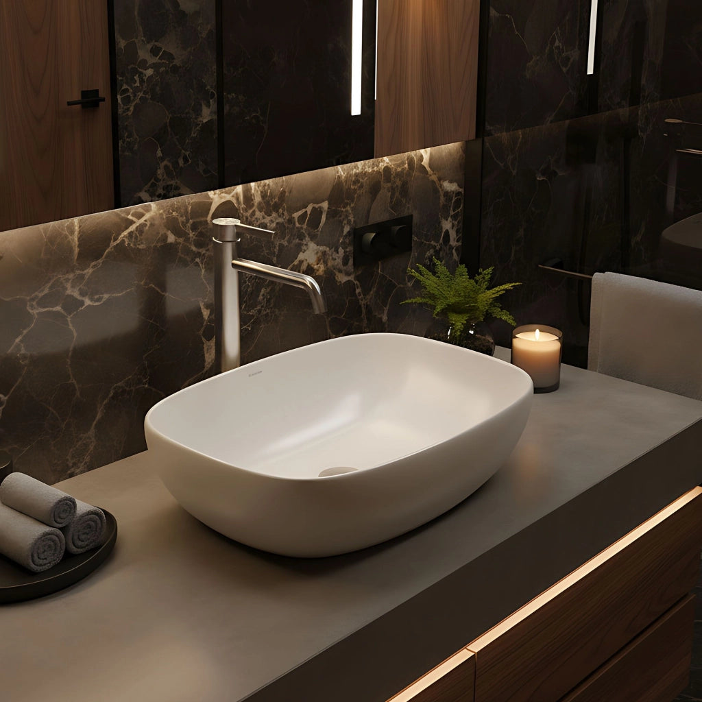 Rubinetto Da Lavabo Rea Foster Brush Nickel High