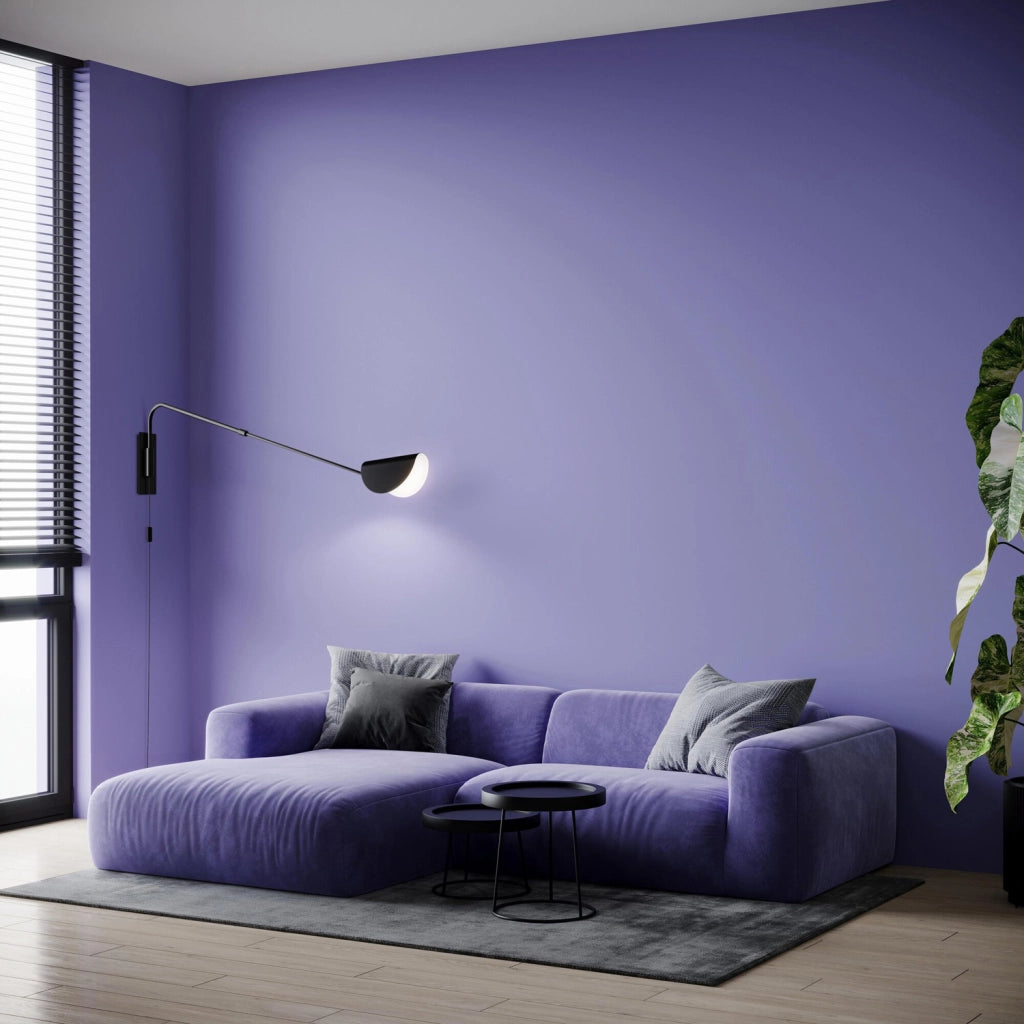 Maytoni Applique moderna Mollis 1 luce G9 nero metallo diffusore acrilico