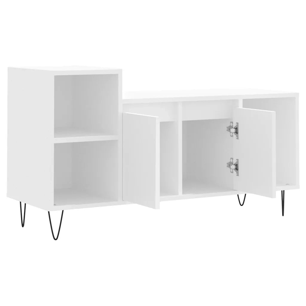 Mobile Porta TV Bianco 100x35x55 cm in Legno Multistrato 831316