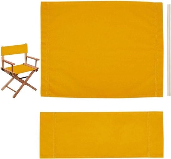 Sedile di direttore in tessuto poliestere - oro - con accessori di sedile pieghevole per esterni