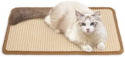 Mat Krab per Gatti in Sisal Naturale, 50x30 cm, Mobili per Gatti Sostenibili, Tappeto in Sisal, Mattonelle per Gatti in Sisal, Beige