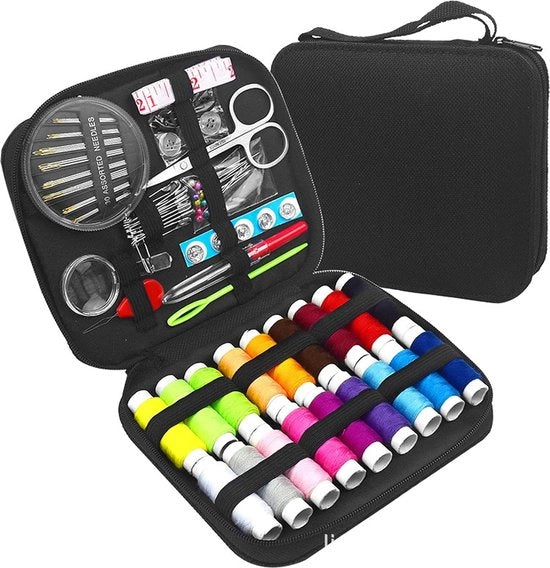 Set di cucito con accessori da cucito e tasca da portare 600D Oxford - Kit di cucito completo per principianti, bambini, viaggiatori e adulti